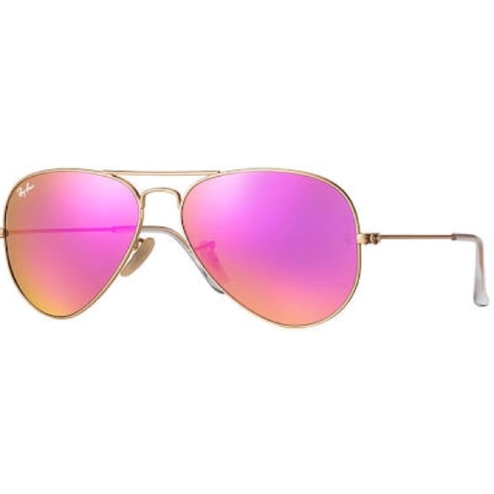 pink ray ban aviators good condition